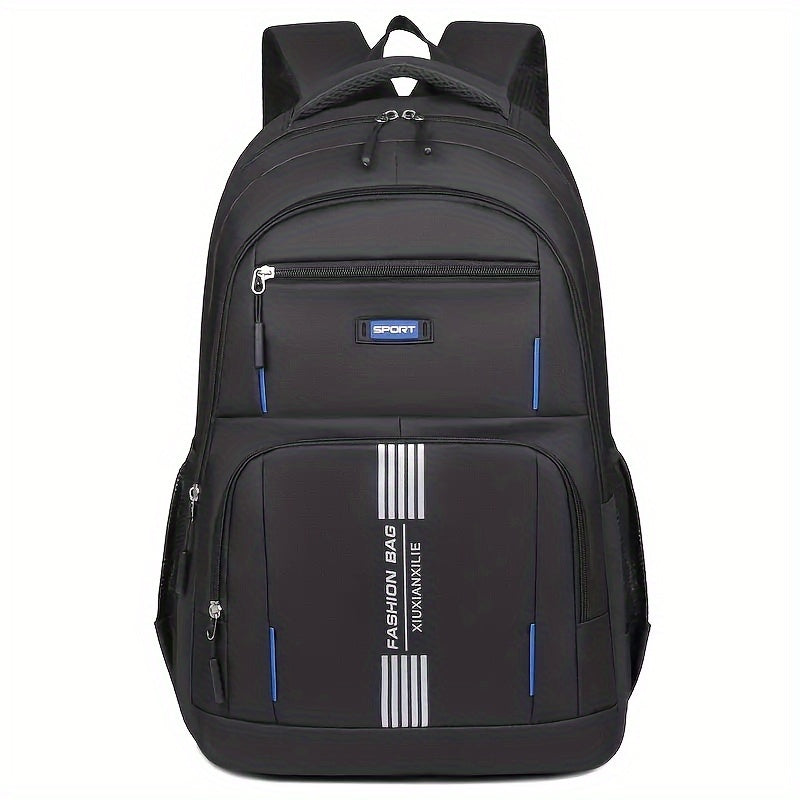 1pc Fashionable Large Capacity Casual Backpack with Simple Computer Compartment, Versatile Men'S Shoulder Bag