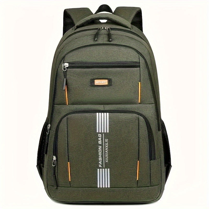 1pc Fashionable Large Capacity Casual Backpack with Simple Computer Compartment, Versatile Men'S Shoulder Bag