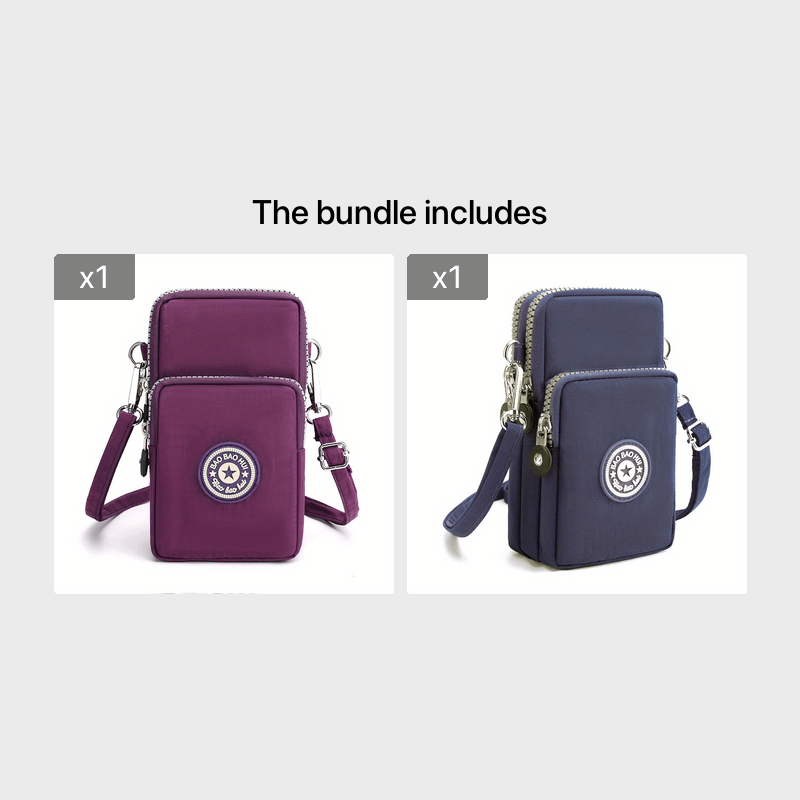 1pc Sport Wallet, Mobile Phone Bag, Shoulder Bag, Handbag, Coin Purse, Retro Keychain Small Purse