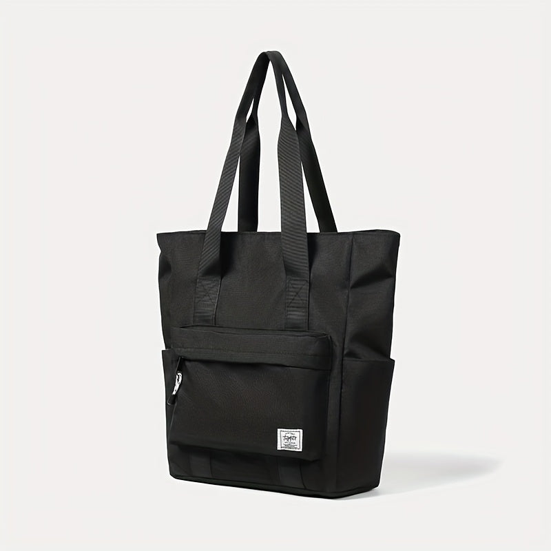 1pc Men's Large Capacity Multi-grid Layer Tote Bag - Simple, Daily, Fashionable Commuter Bag for Work, School, and Travel