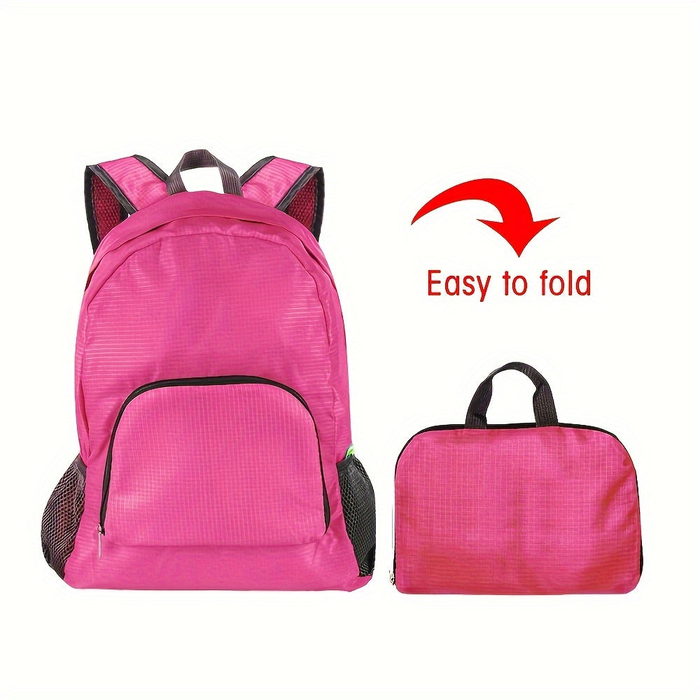 1pc Lightweight Foldable Travel Backpack - Large Capacity Portable Rucksack for Women and Men - Ideal for Hiking, Camping, Mountaineering, and Outdoor Sports - Perfect Gift for Christmas, Halloween, and Thanksgiving