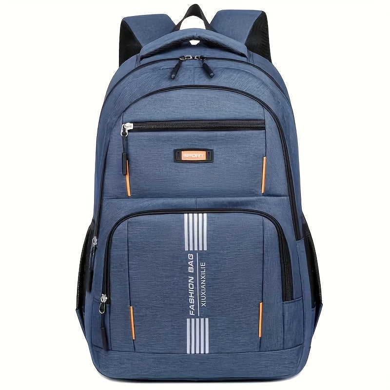 1pc Fashionable Large Capacity Casual Backpack with Simple Computer Compartment, Versatile Men'S Shoulder Bag