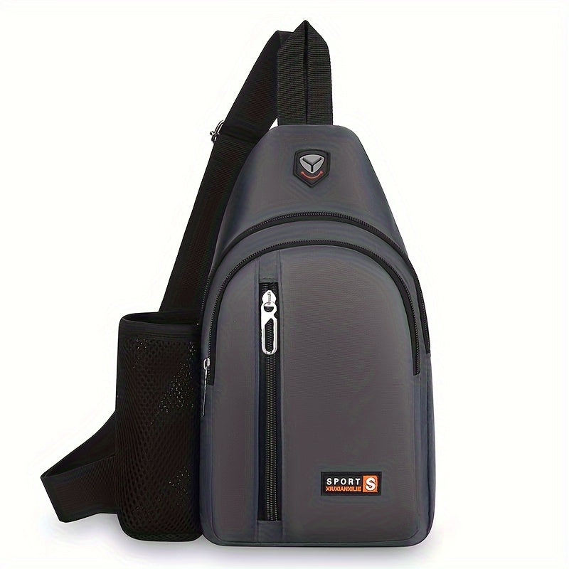 1pc Men's Business Chest Bag, Simple Fashion Casual Crossbody Bag