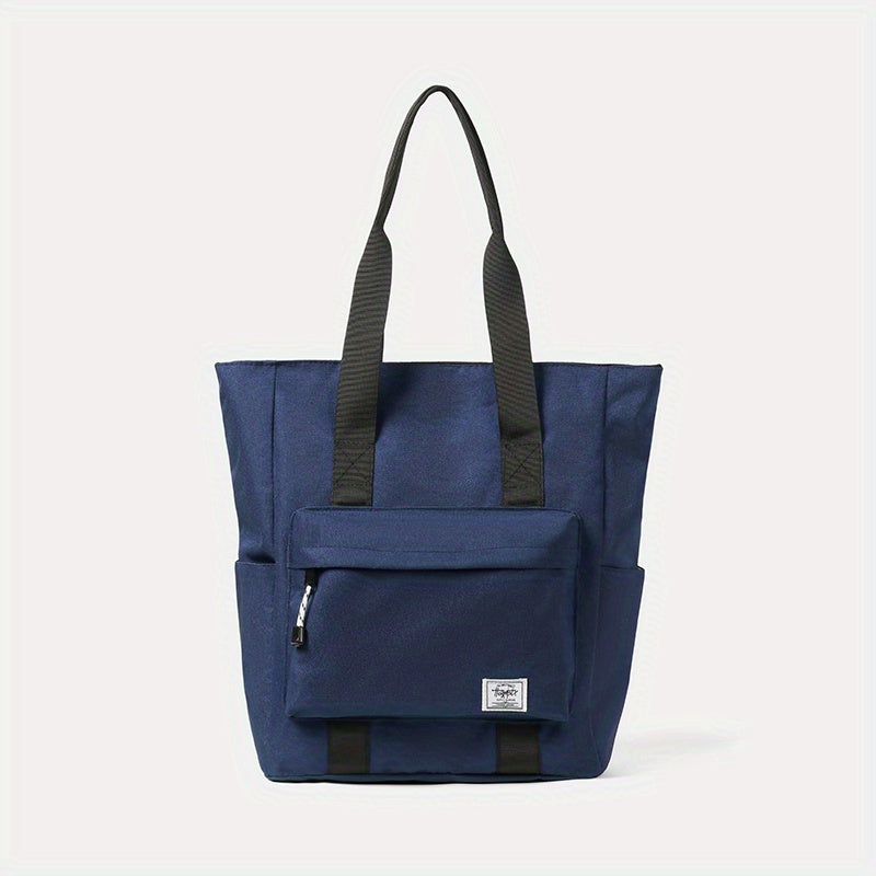 1pc Men's Large Capacity Multi-grid Layer Tote Bag - Simple, Daily, Fashionable Commuter Bag for Work, School, and Travel