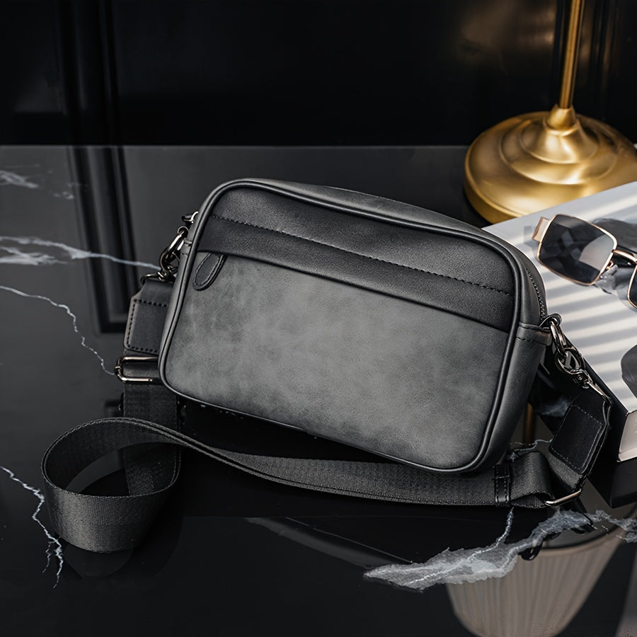 1pc Men's Bag, Sports Casual Messenger Bag, Casual Shoulder Bag, Retro Crossbody Bag For Daily Shopping Going Out