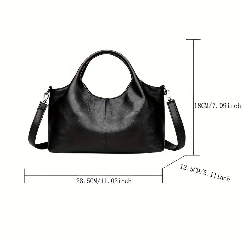 2025 Trendy Handbag, Fashionable Women's Shoulder Bag, Gift for Mom, Casual Crossbody Bag, Versatile Shopping Bag with Zip Closure, Synthetic Material Lining, Adjustable Strap, Edgeless Decoration, Multiple Colors Available