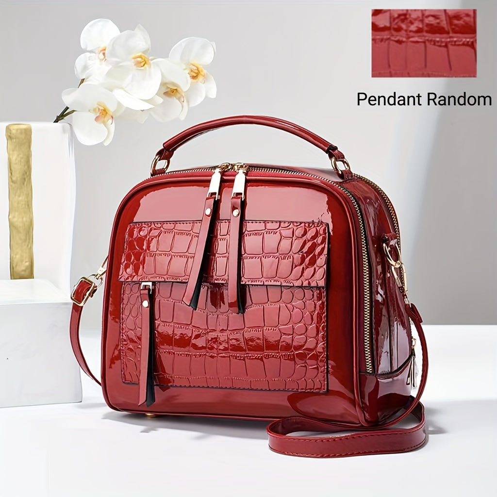 2024 New Model Multi-Layer Glossy Bag - Stylish, Modern, Perfect for Daily Use