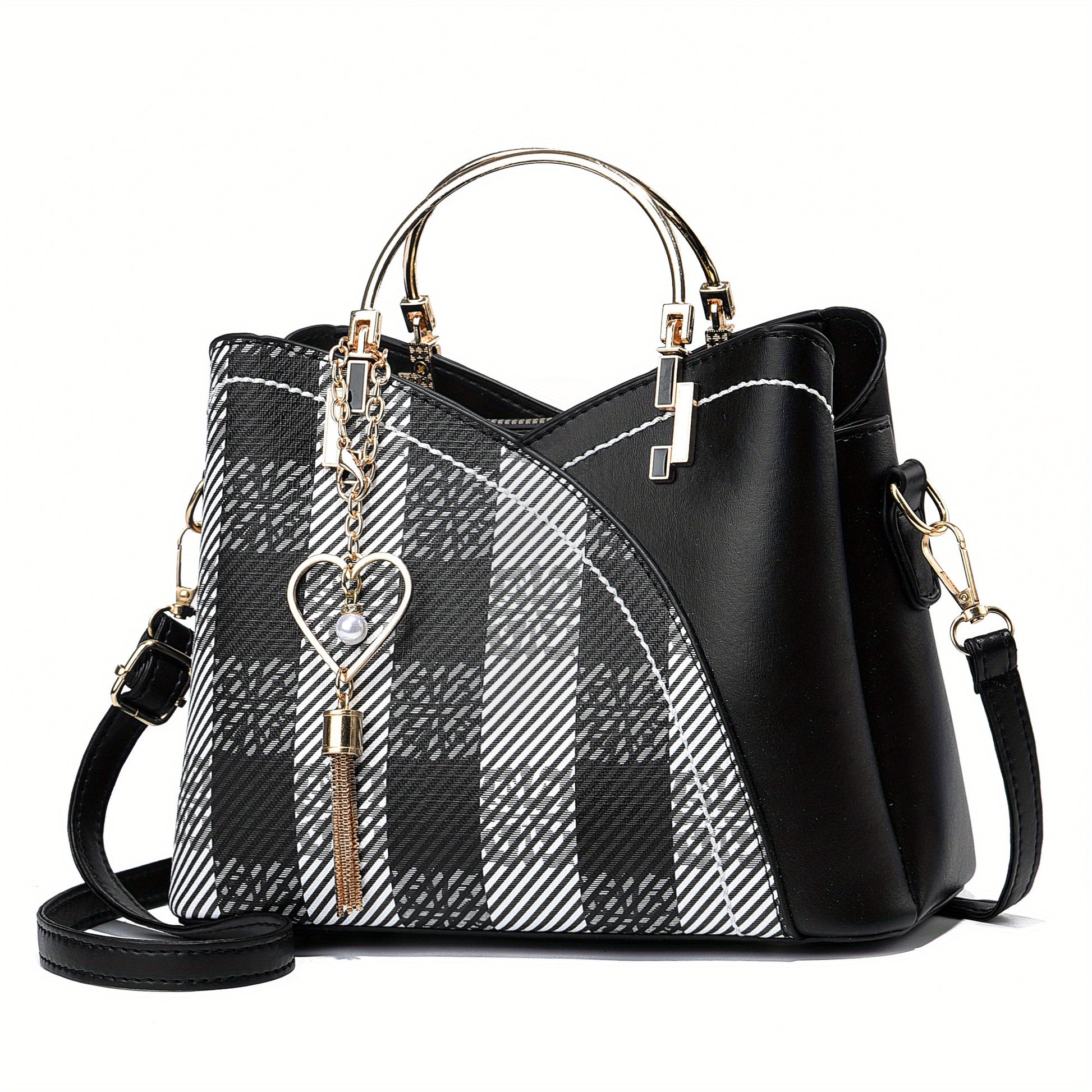 2025 New Fashion Color Block Small Size Women's Shoulder Bag Crossbody Handbag