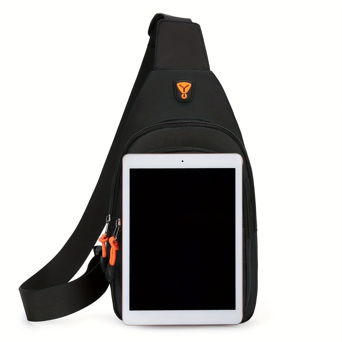 1pc Ultra-Durable Wear-Resistant Chest Bag - Compact, Lightweight, Portable, and Spacious Oxford Shoulder Bag for Outdoor Mountain Climbing, Riding, Travel, and Hiking - Small Three-Layer Design with Large Capacity and Adjustable Straps