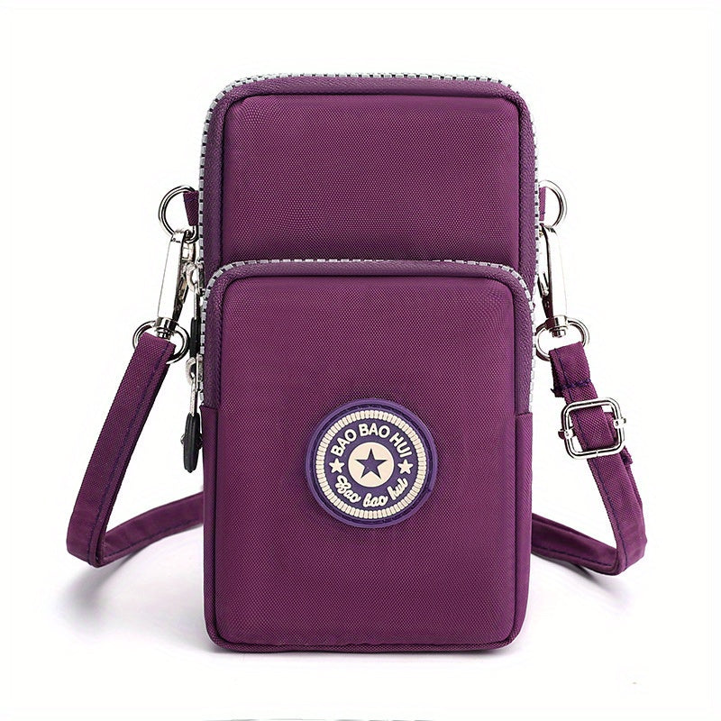 1pc Sport Wallet, Mobile Phone Bag, Shoulder Bag, Handbag, Coin Purse, Retro Keychain Small Purse