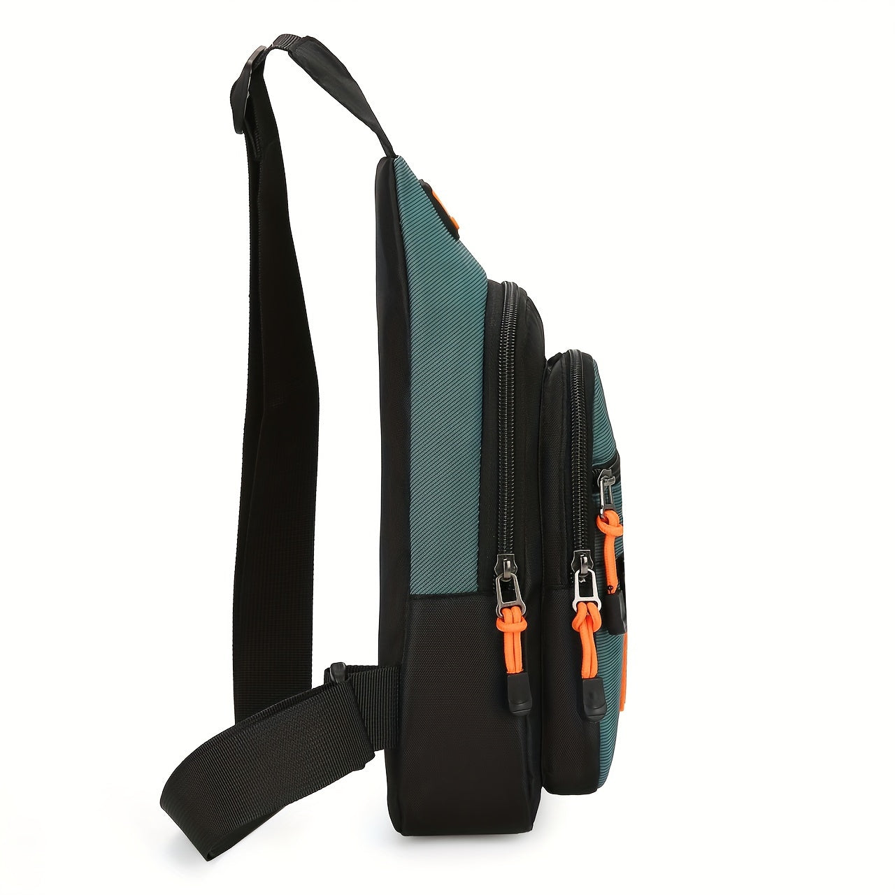 1pc Ultra-Durable Wear-Resistant Chest Bag - Compact, Lightweight, Portable, and Spacious Oxford Shoulder Bag for Outdoor Mountain Climbing, Riding, Travel, and Hiking - Small Three-Layer Design with Large Capacity and Adjustable Straps