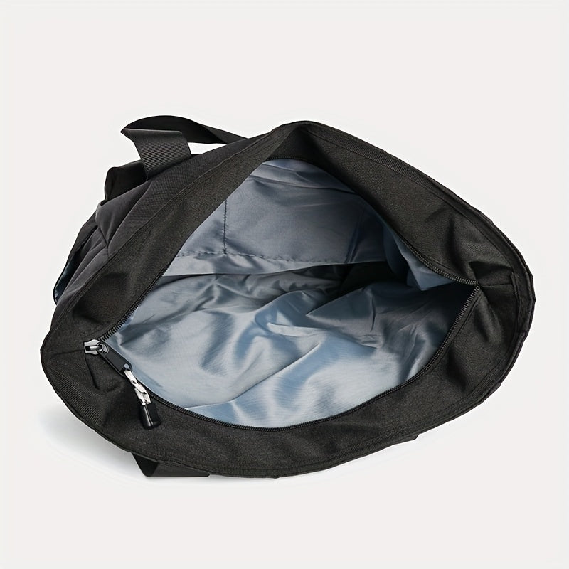 1pc Men's Large Capacity Multi-grid Layer Tote Bag - Simple, Daily, Fashionable Commuter Bag for Work, School, and Travel