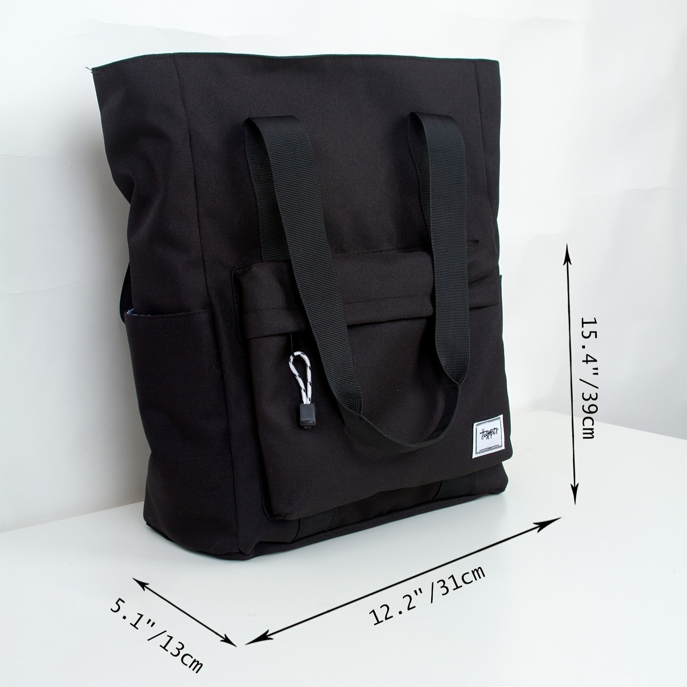 1pc Men's Large Capacity Multi-grid Layer Tote Bag - Simple, Daily, Fashionable Commuter Bag for Work, School, and Travel