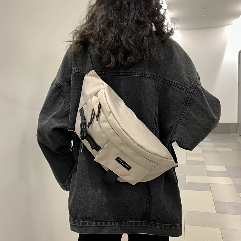 2023 Trendy Large Capacity Waist Pack for Men & Women - Vintage Cargo Style, Casual Couple's Chest Bag with Zip Closure