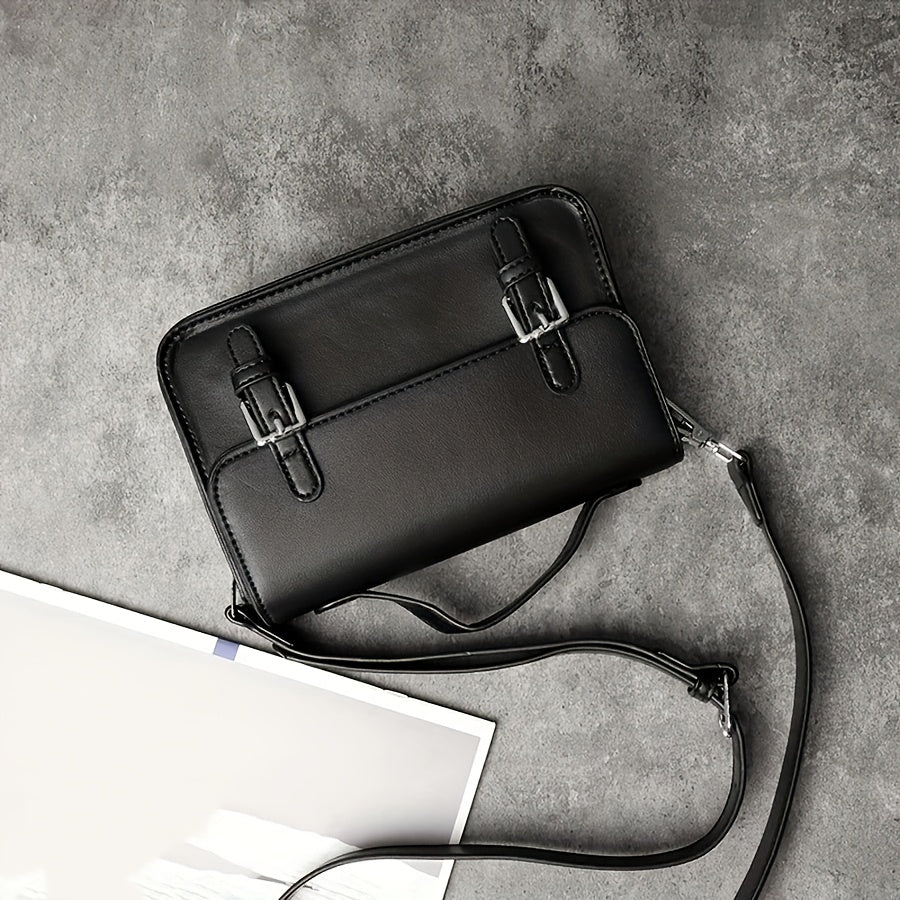 1pc Men's Trendy Crossbody Bag, Casual Sports Satchel Bag, Trendy Shoulder Bag