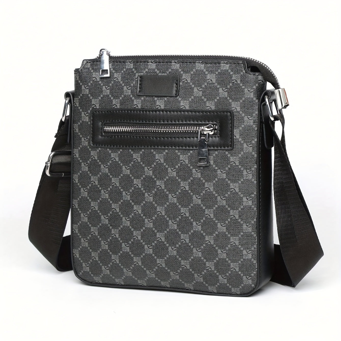 1pc Sleek Mens Business Messenger Bag - Durable, Compact Single-Shoulder Bag for Work & Daily Use