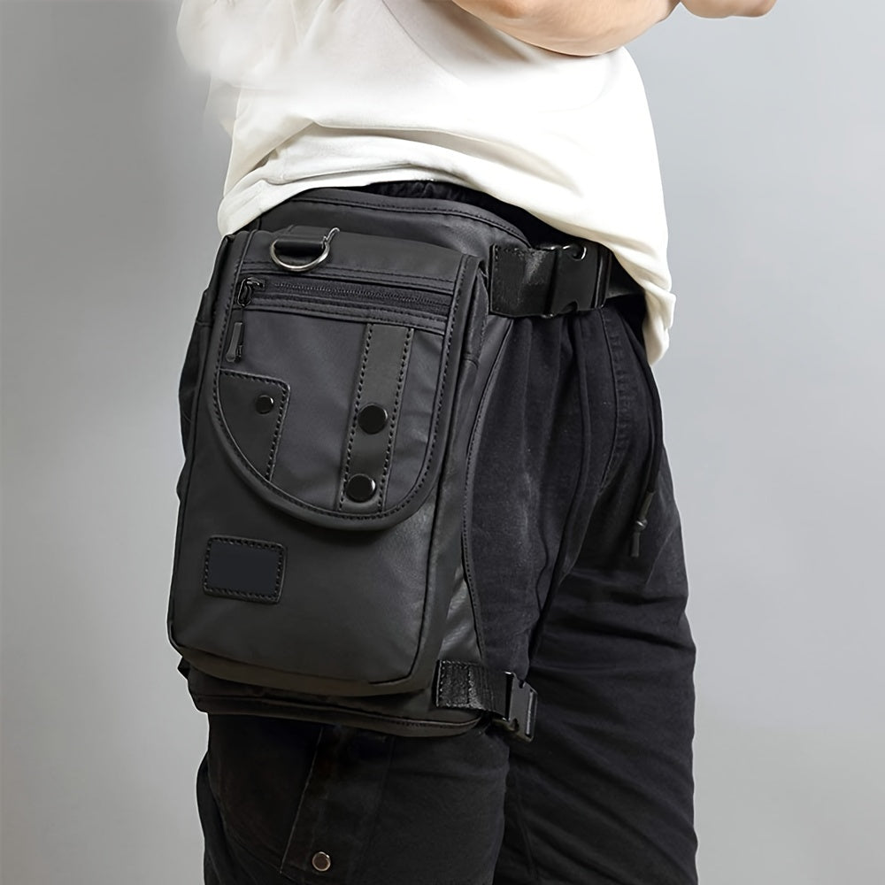 1pc Leg Bag Waist Bag for Men Motorcycle Riding Mens Multi-Function Travel Fishing Hiking Cycling Hip Bag