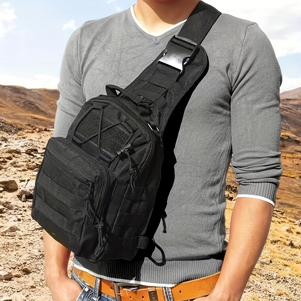 1pc Mens Oxford Stylish Shoulder Bag - Durable Messenger for Travel, Hiking & Outdoor Sports - Comfortable, Spacious, Multipurpose Design - Ideal for Adventure Seekers