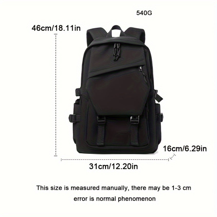 14-Inch Men'S And Women'S Backpack, Trendy Work Backpack, Simple Couple Laptop Backpack, Student Backpack, Fashionable Large-Capacity Multi-Pocket Backpack