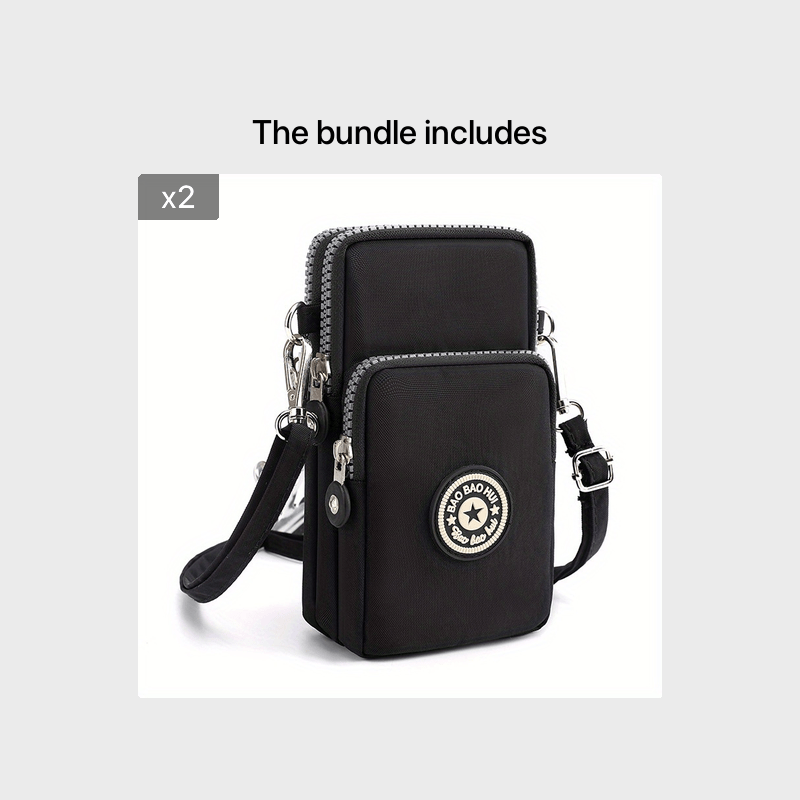 1pc Sport Wallet, Mobile Phone Bag, Shoulder Bag, Handbag, Coin Purse, Retro Keychain Small Purse