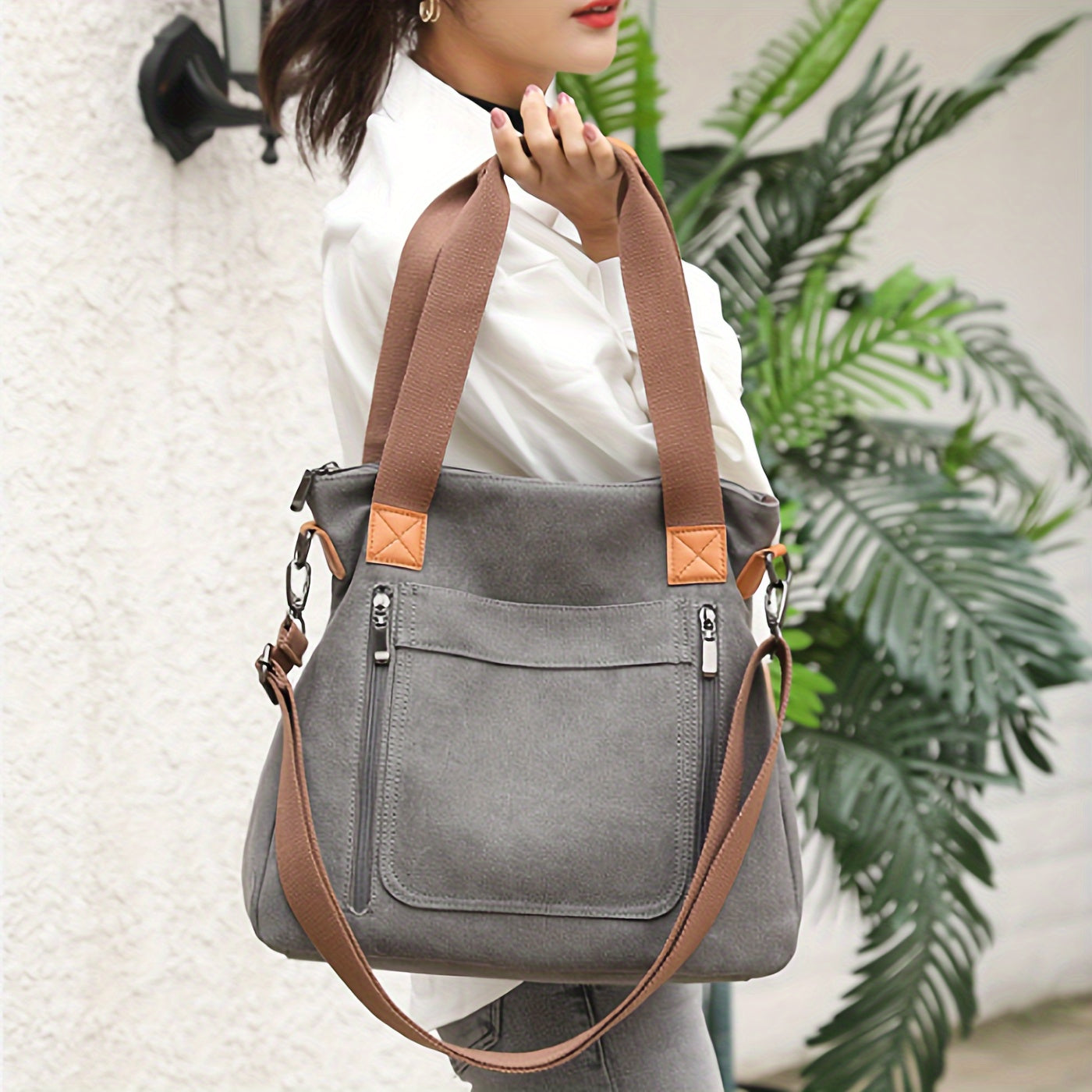 Women's retro-style fashionable casual single-shoulder bag, crossbody bag, tote bag