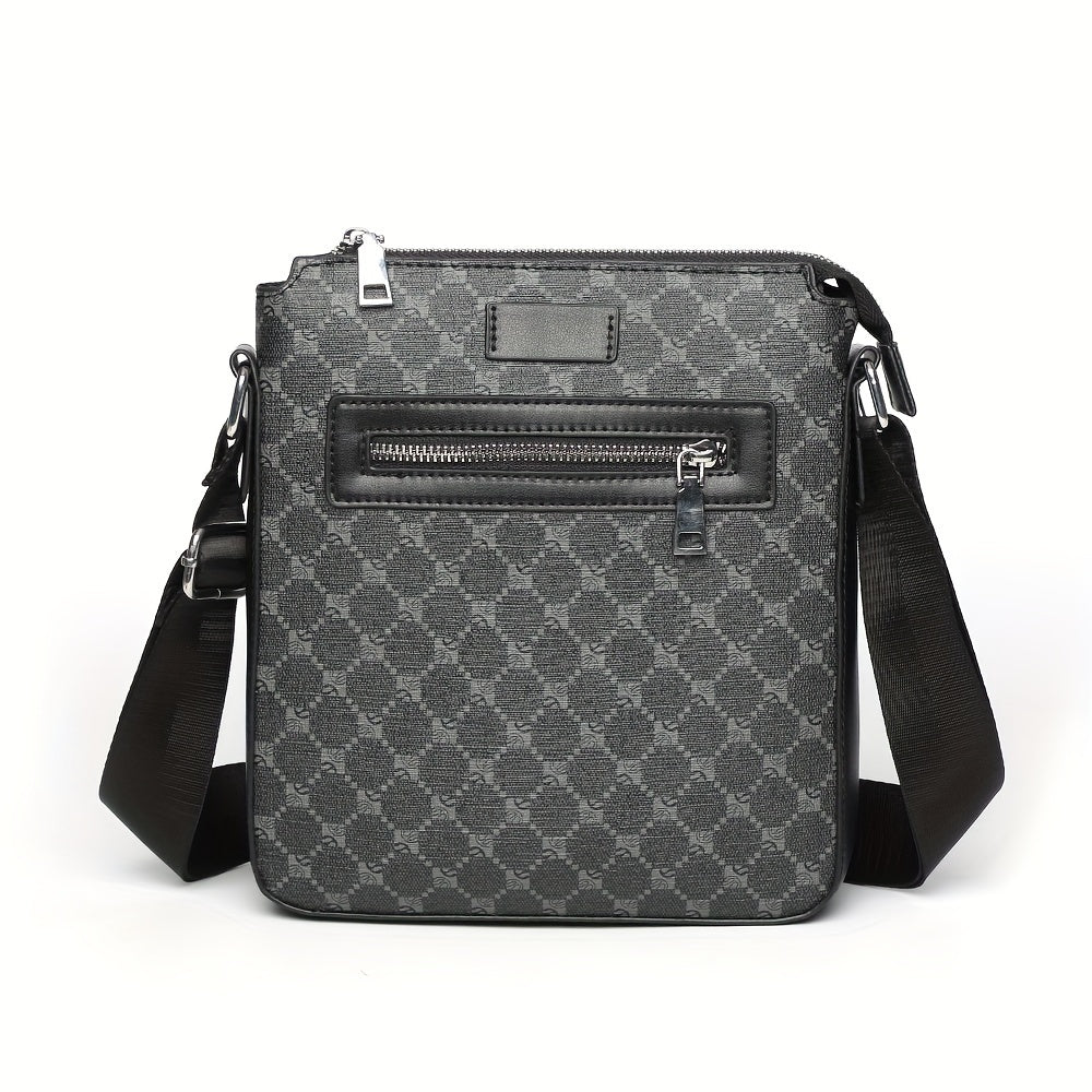 1pc Sleek Mens Business Messenger Bag - Durable, Compact Single-Shoulder Bag for Work & Daily Use