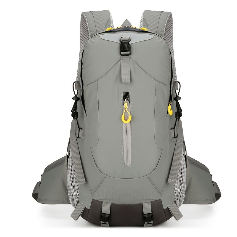 2025 New Arrival Large Capacity Lightweight Hiking Backpack for Men & Women - Durable Softshell Travel Backpack with Adjustable Chest Straps, Multiple Pockets & Ergonomic Design for Outdoor Camping, Business Trips (Yellow), Sleek Design | Breathable Mesh